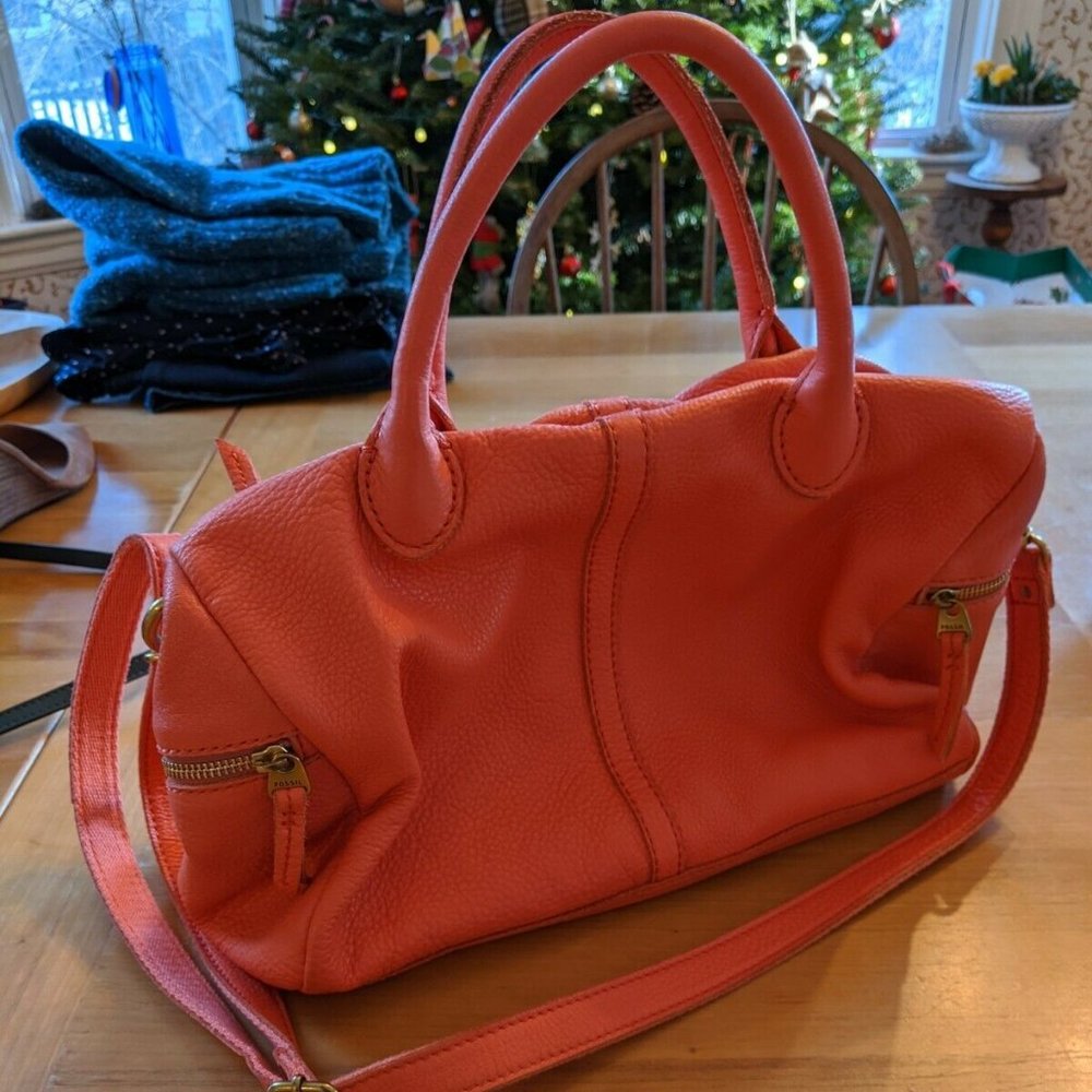 Fossil Erin Satchel Leather Bag